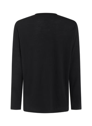 Belstaff Long Sleeve Men's Merino Base Layer - Black - Salt Flats Clothing