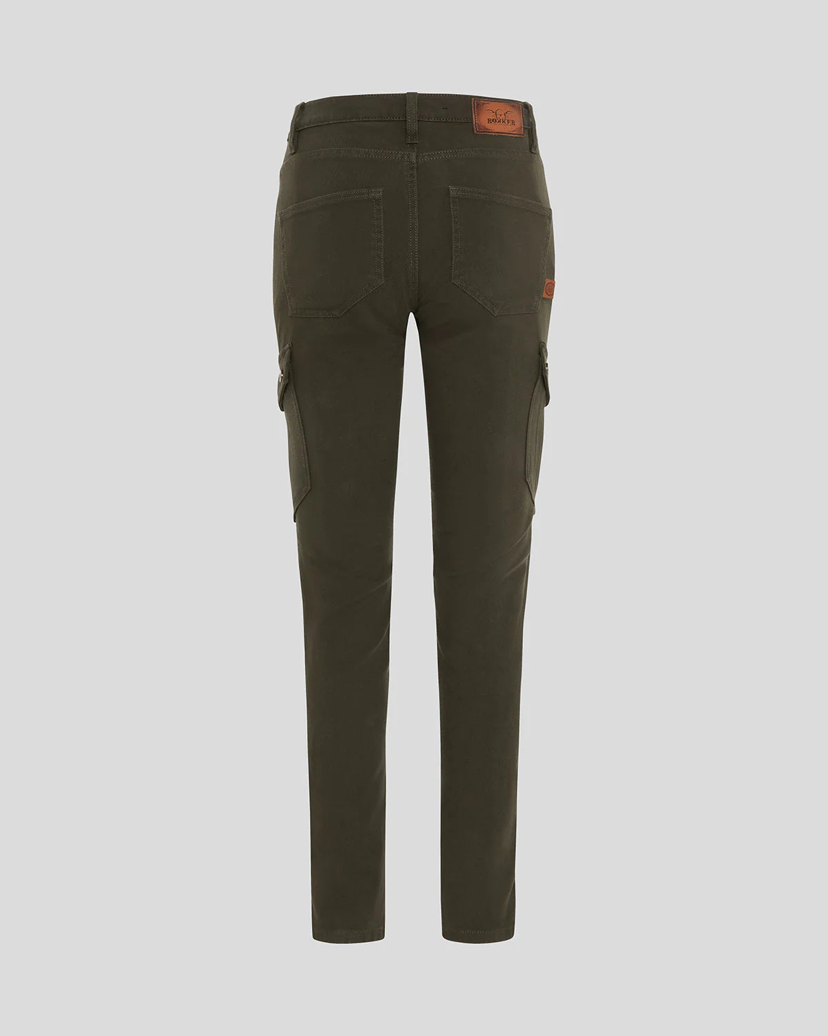 Rokker Cargo Slim Men's Motorcycle Trousers - Olive - Salt Flats Clothing