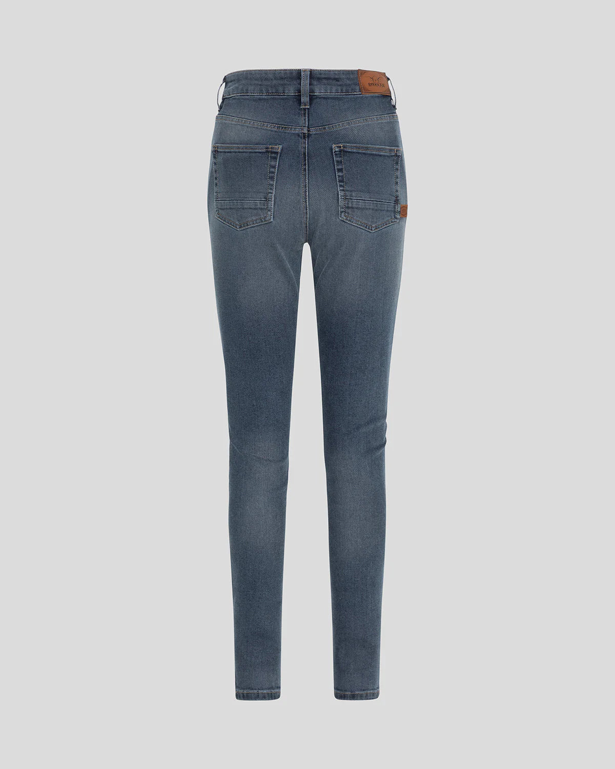 Rokker Rokkertech Ladies High Waist AA Motorcycle Jeans - Blue - Salt Flats Clothing