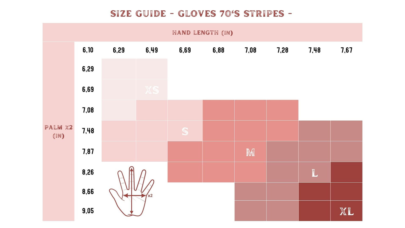 Wildust Sisters 70's Stripes Camel Gloves