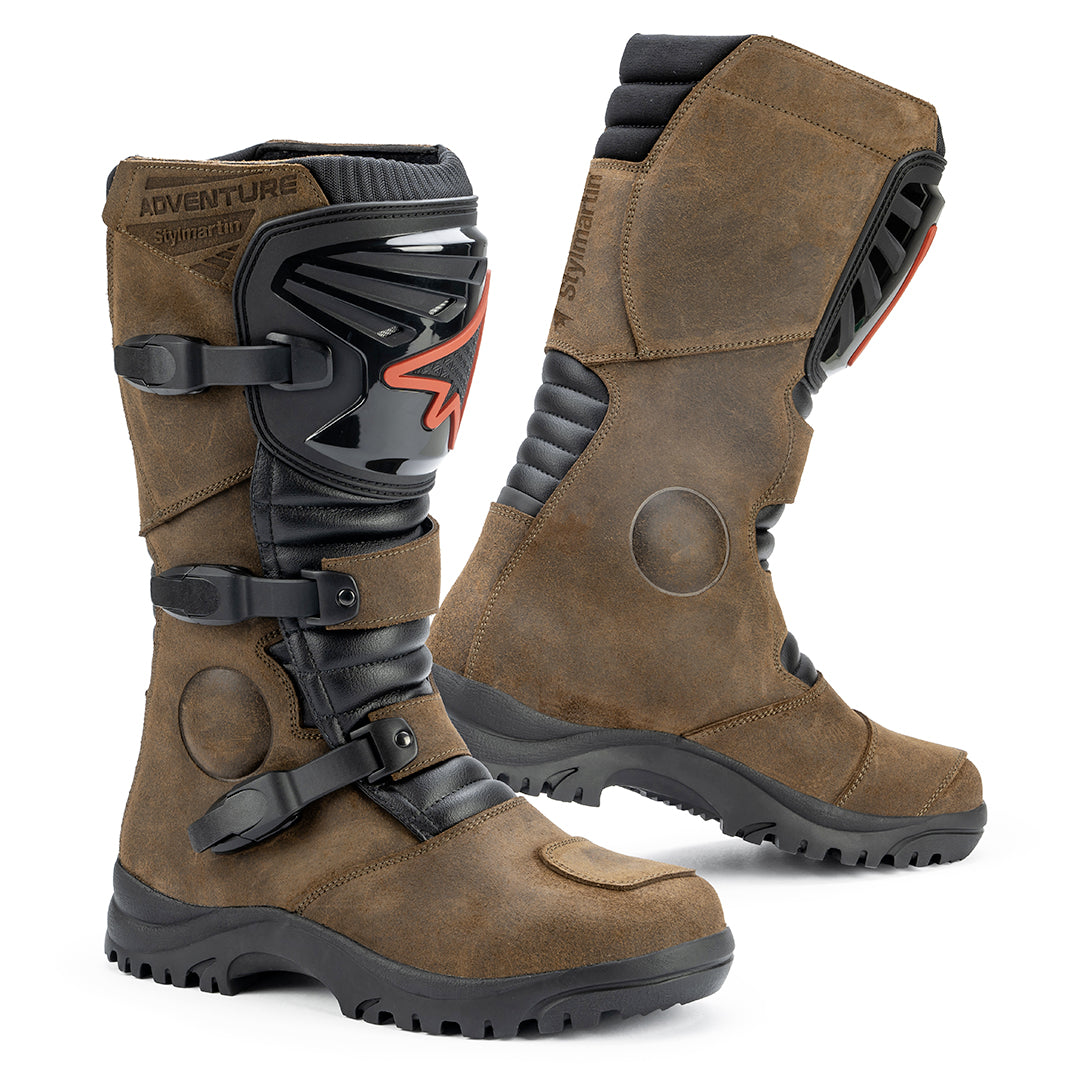 Stylmartin Overlander WP Touring Boots - Brown - Salt Flats Clothing