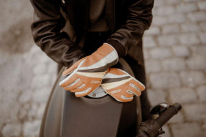 Wildust Sisters 70's Stripes Camel Gloves