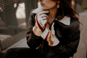 Wildust Sisters 70's Stripes White Gloves - Salt Flats Clothing