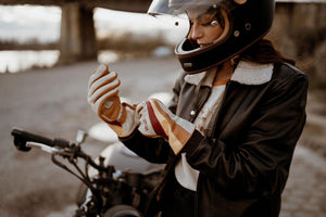 Wildust Sisters 70's Stripes White Gloves - Salt Flats Clothing