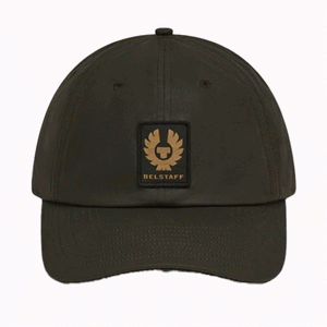 Belstaff Phoenix Patch Cap Wax Cotton - Faded Olive - Salt Flats Clothing