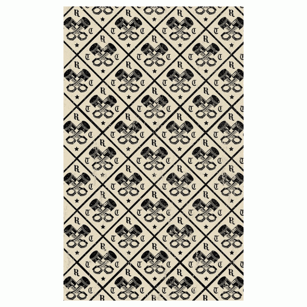 Rokker Neckwarmer In Rust - White/Black - Salt Flats Clothing