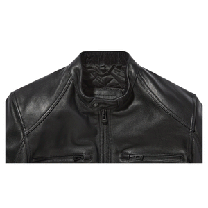 Belstaff Broughton Men's Waxed Leather Jacket - Black - Salt Flats Clothing