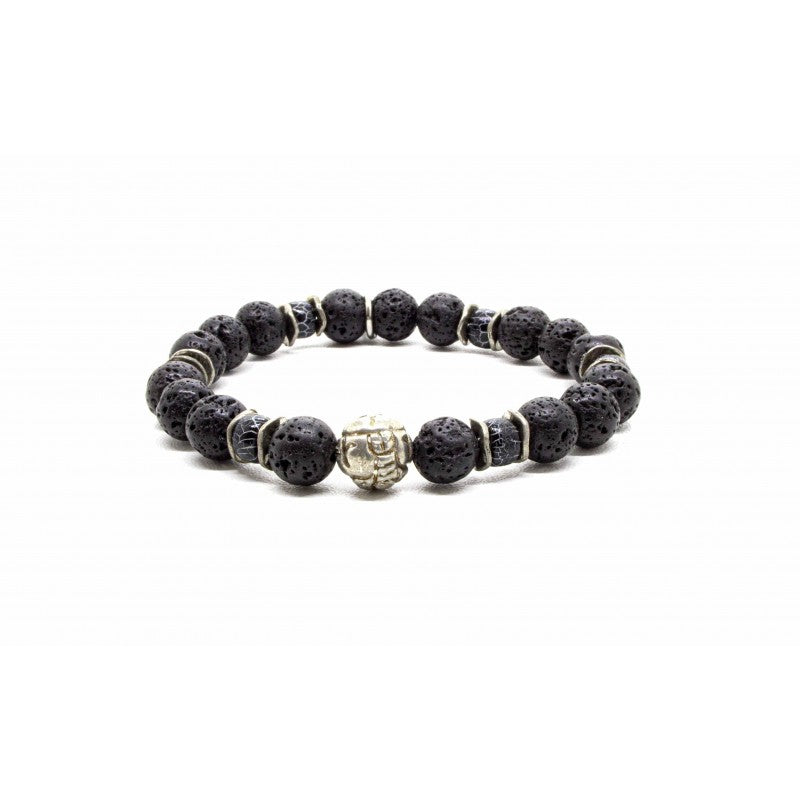 Black Pearl Creations Tiki Lava Stone Bracelet