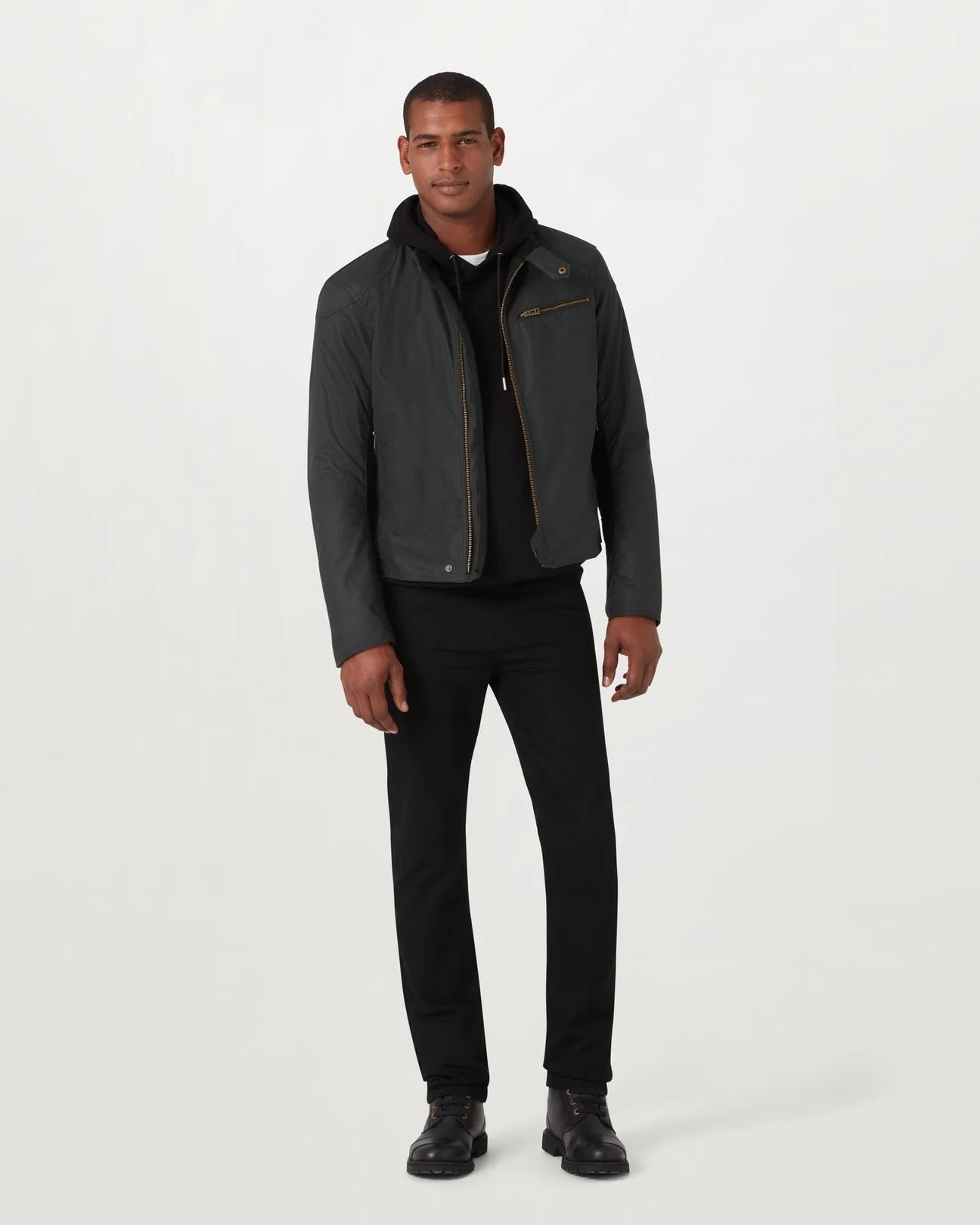 Belstaff Ariel Jacket TechWax 8oz AA Black - Salt Flats Clothing