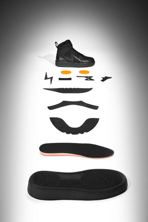 Pando Moto Apex Sneakers - Black - Salt Flats Clothing