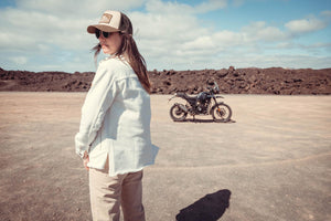 Wildust Sisters Armalith Moto Riding Shirt - White - Salt Flats Clothing