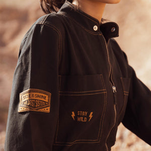 Wildust Sisters Asphalt Ladies Jump Suit Overalls - Salt Flats Clothing