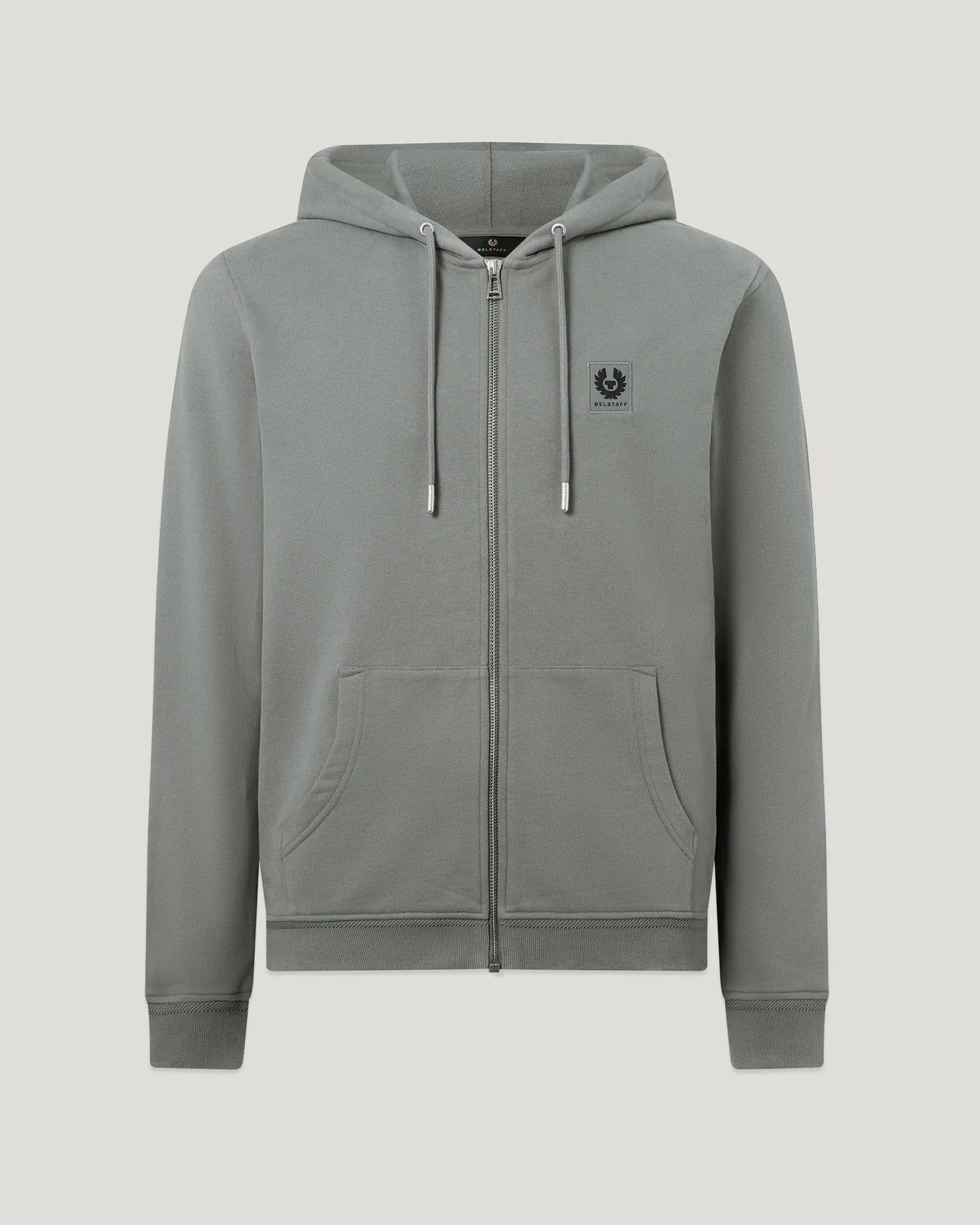 Belstaff Full Zip Men's Hoodie - Atlantic Grey - Salt Flats Clothing
