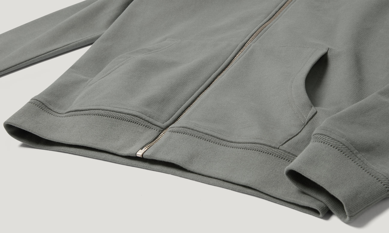Belstaff Full Zip Men's Hoodie - Atlantic Grey - Salt Flats Clothing