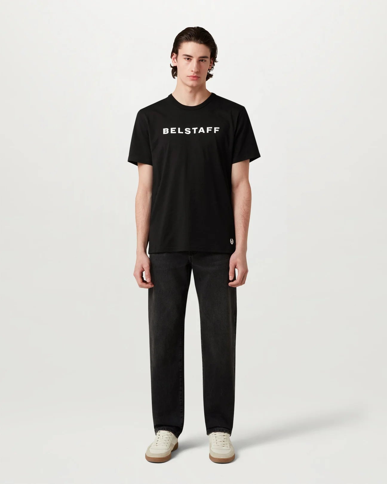 Belstaff Logo Men's T'Shirt - Black - Salt Flats Clothing