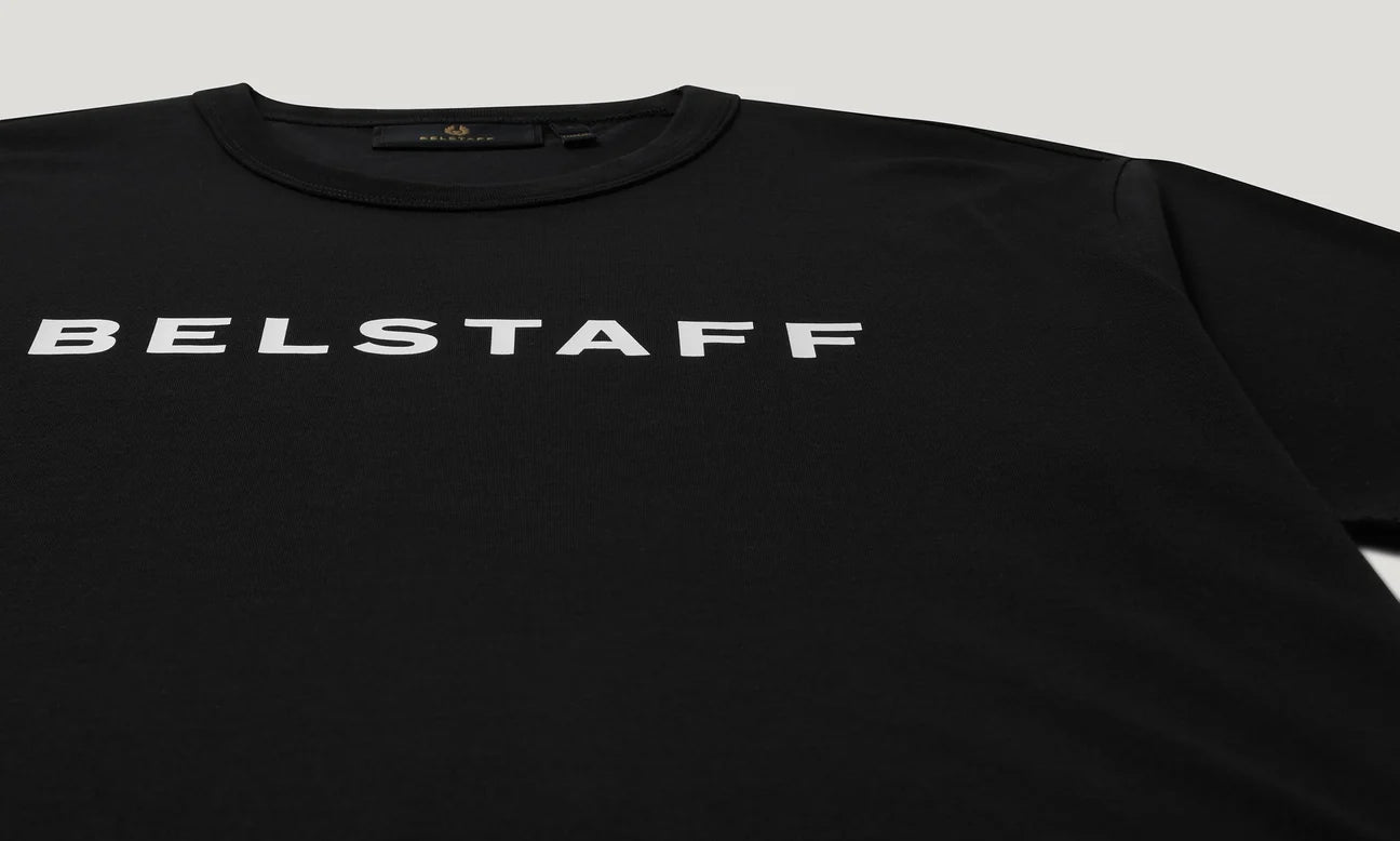 Belstaff Logo Men's T'Shirt - Black - Salt Flats Clothing