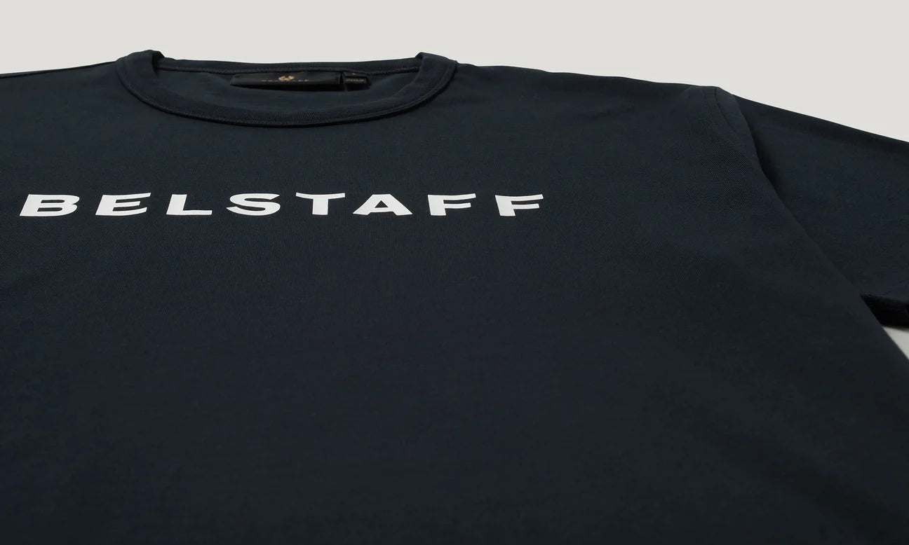 Belstaff Logo Men's T'Shirt - Dark Ink - Salt Flats Clothing