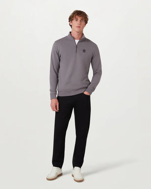 Belstaff Quarter Zip - Tornado Grey - Salt Flats Clothing