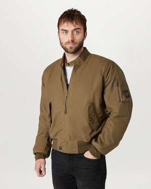 Belstaff Brecon Bomber Men's Ultracore 8oz Jacket - Olive - Salt Flats Clothing