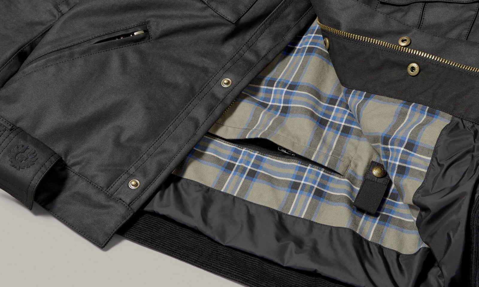 Belstaff Brooklands Men's Waxed Cotton Jacket Ultracore 8oz Black - Salt Flats Clothing