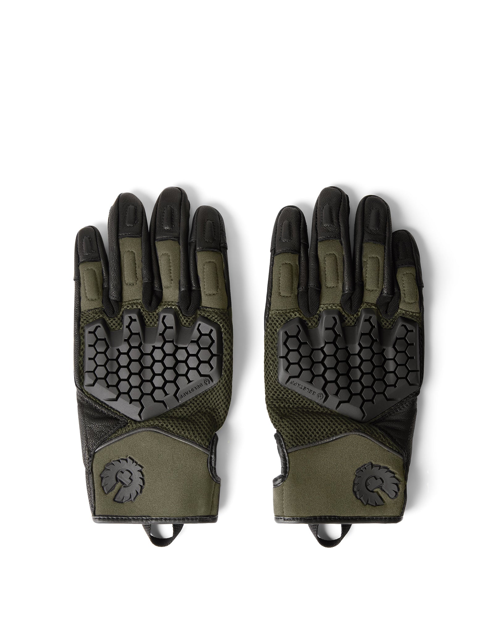 Belstaff Twyford Men's Textile Motorcycle Glove - Olive - Salt Flats Clothing