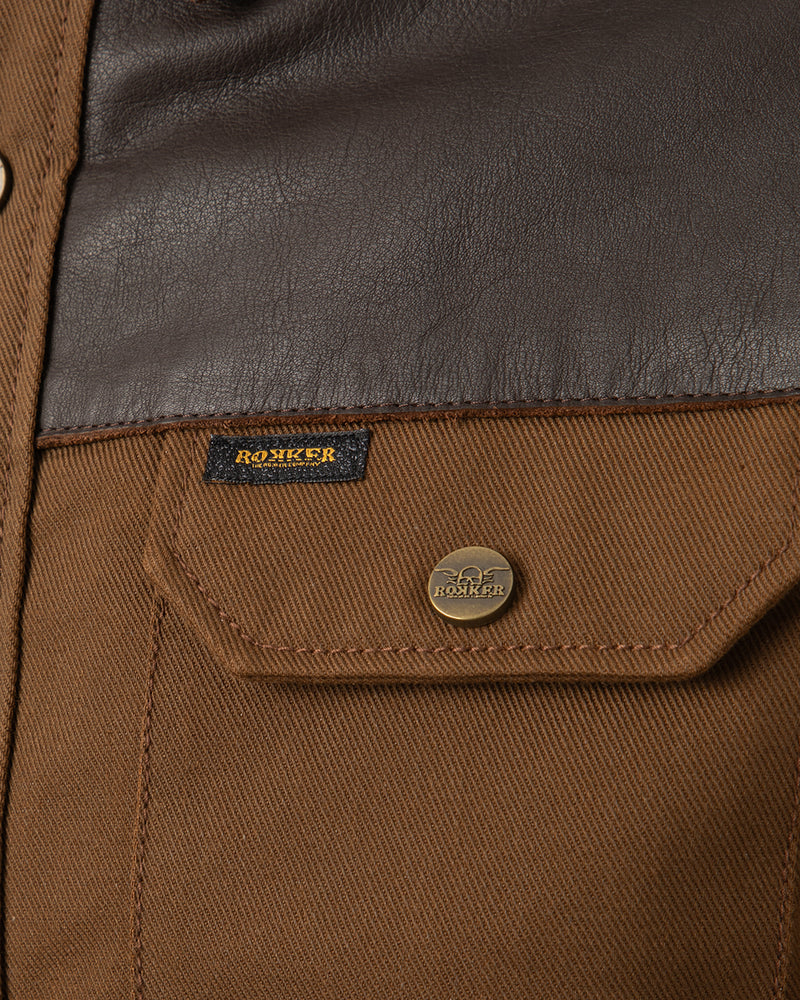 Rokker Bozeman Riding Shirt - Brown - Salt Flats Clothing