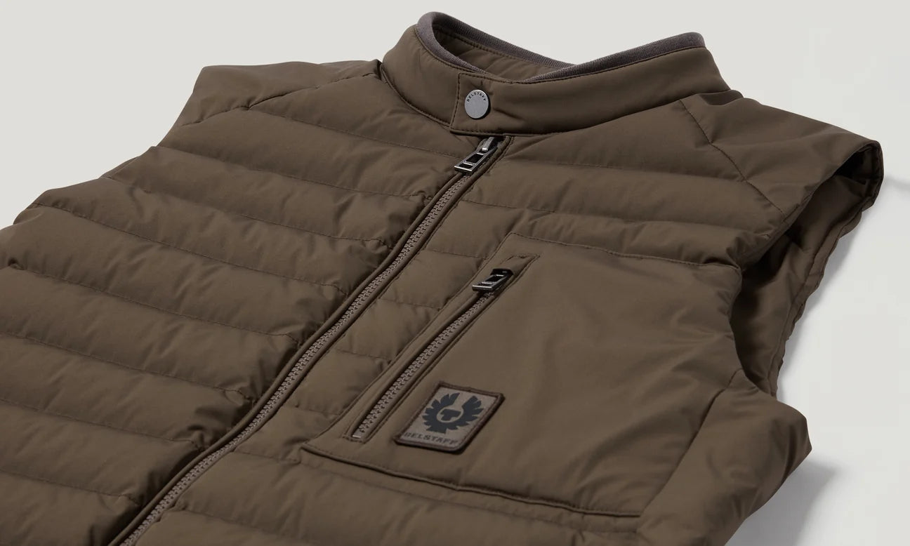 Belstaff Chassis Gilet - Army Olive - Salt Flats Clothing
