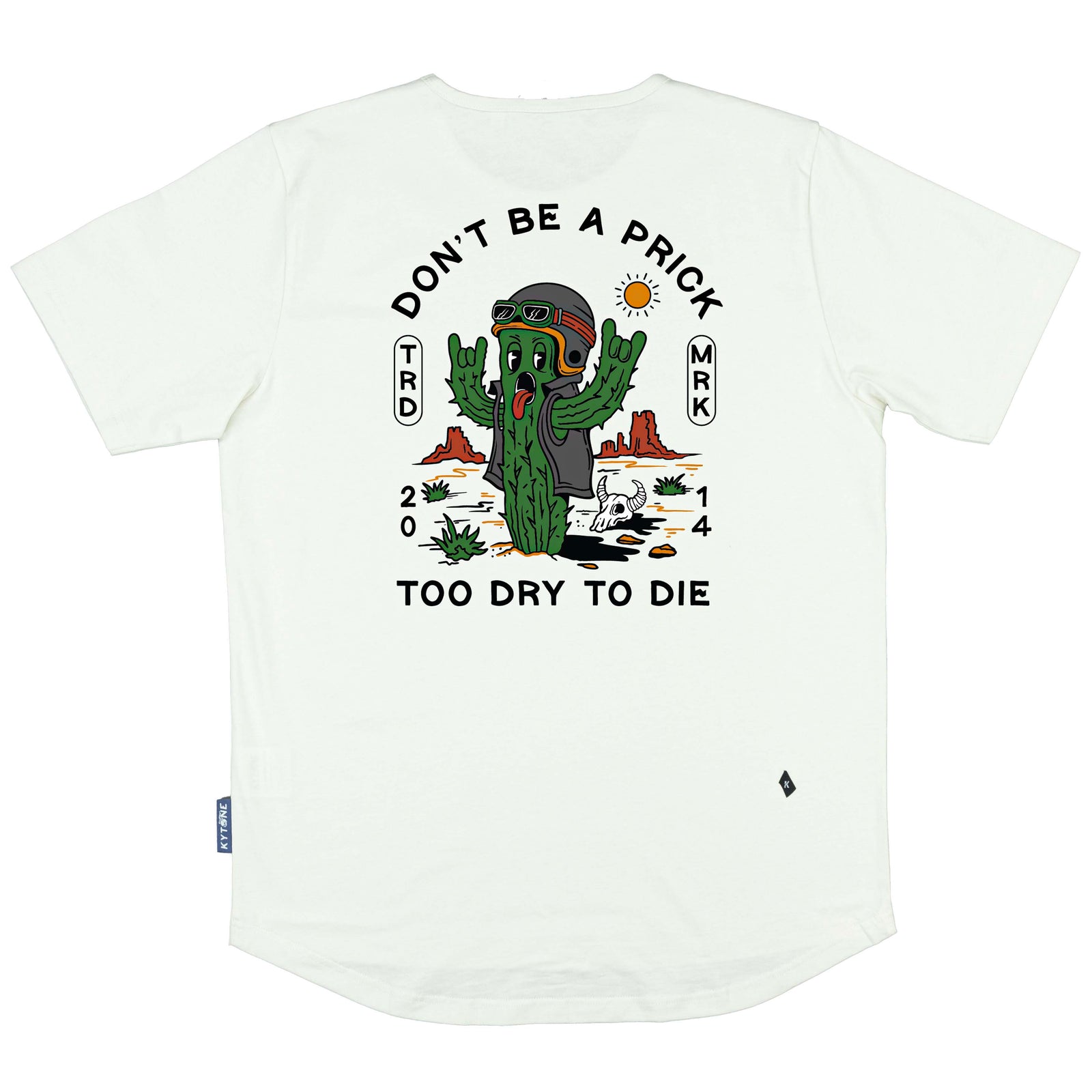 Kytone Cactus Club Men's T'Shirt - Ecru - Salt Flats Clothing