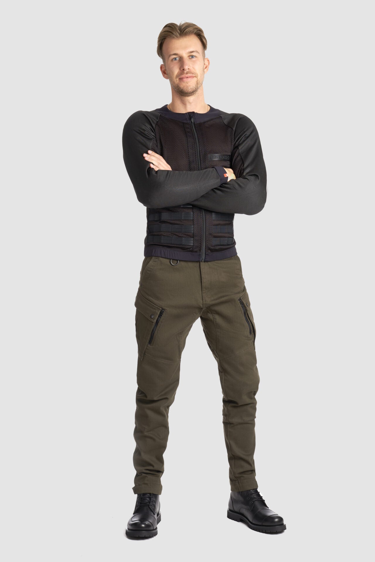 Pando Moto Commando UH Men's Protetive Under Shirt - Black - Salt Flats Clothing