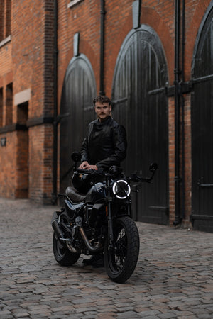 Pando Moto Twin Leather Jacket - Black - Salt Flats Clothing