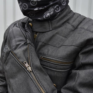 Age of Glory Worker Waxed Cotton Jacket - Raw Denim - Salt Flats Clothing