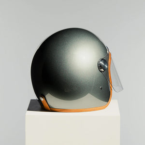 Hedon Epicurist 2.0 ECE 06 Open Face Motorcycle Helmet - Glass Ash - Salt Flats Clothing