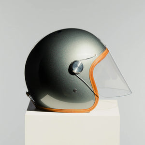 Hedon Epicurist 2.0 ECE 06 Open Face Motorcycle Helmet - Glass Ash - Salt Flats Clothing