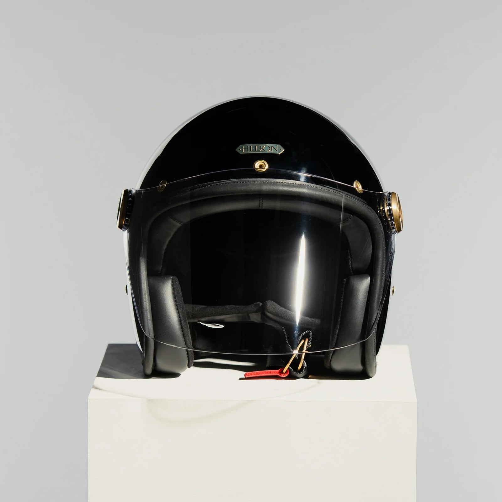 Hedon Epicurist 2.0 ECE 06 Open Face Motorcycle Helmet - Signature Black - Salt Flats Clothing