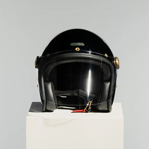 Hedon Epicurist 2.0 ECE 06 Open Face Motorcycle Helmet - Signature Black - Salt Flats Clothing