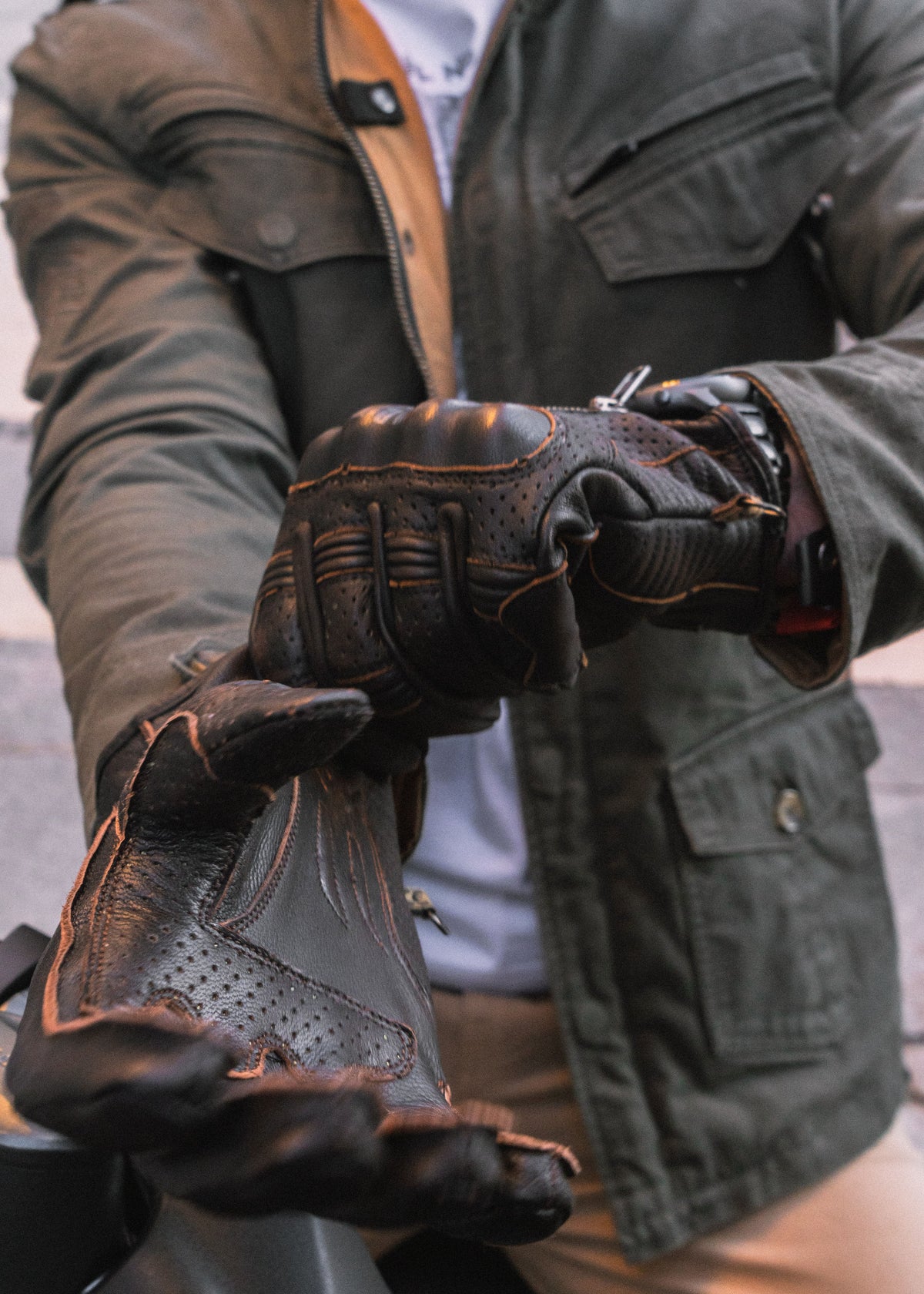 ByCity Amsterdam Men's Gloves Dark Brown - Salt Flats Clothing