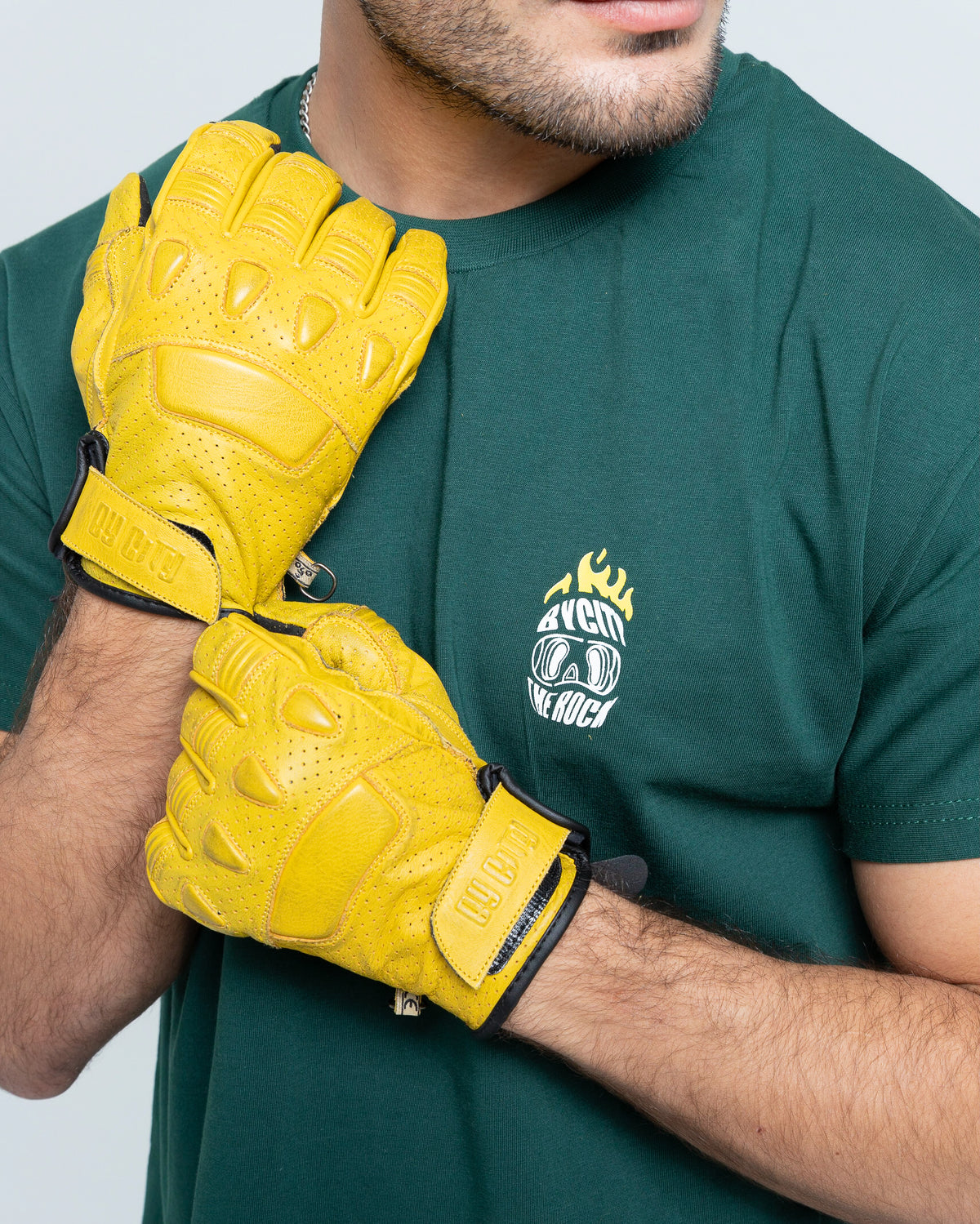 ByCity Pilot II Men's Gloves - Yellow - Salt Flats Clothing