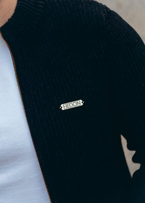 Hedon Knit #THEHIGHISREAL Zip Jacket - Black Salt Flats Clothing