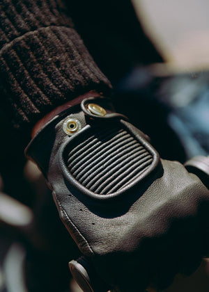 Hedon Crafted Hands CE Motorcycle Gloves - Black - Salt Flats Clothing