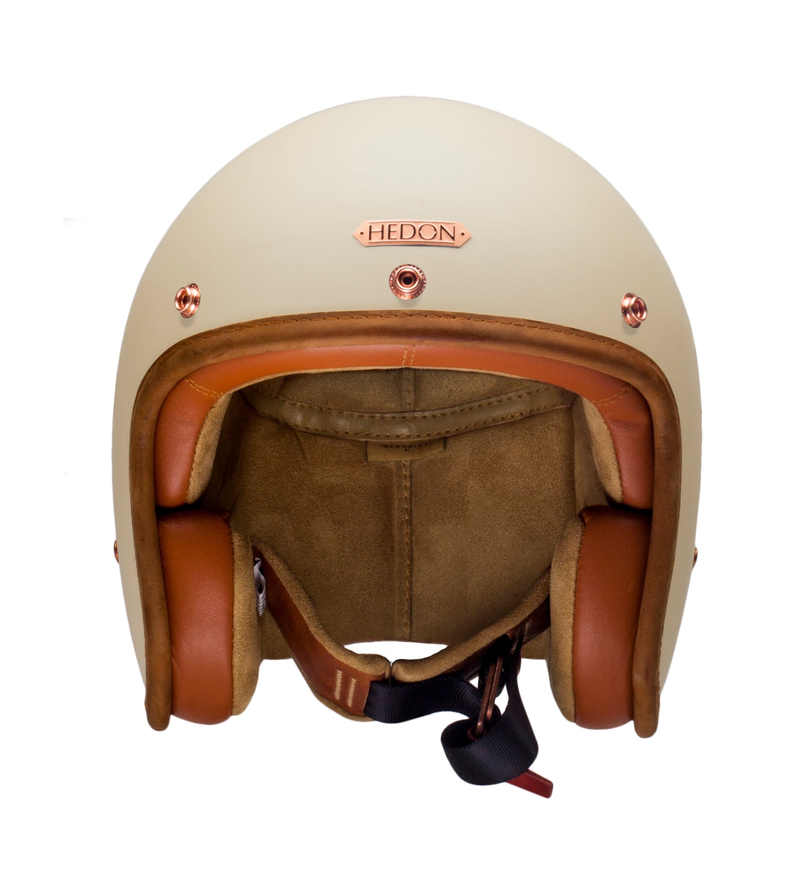 Hedon Hedonist ECE 06 Open Face Motorcycle Helmet - Crème - Salt Flats Clothing