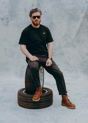 Hedon Signature Black Hedon T'Shirt - Salt Flats Clothing