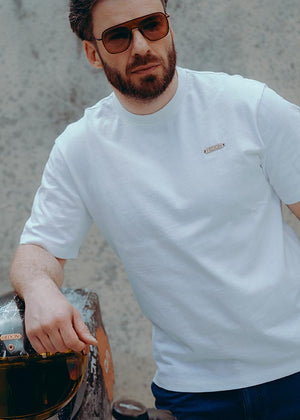 Hedon Signature White Hedon T'Shirt - Salt Flats Clothing