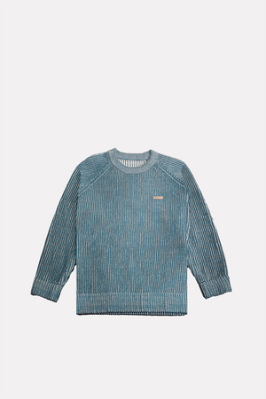 Hedon Knit Sweater - Blue - Salt Flats Clothing