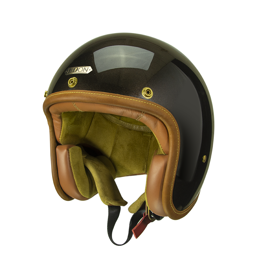 Hedon Hedonist ECE 06 Open Face Motorcycle Helmet - Macadamia - Salt Flats Clothing
