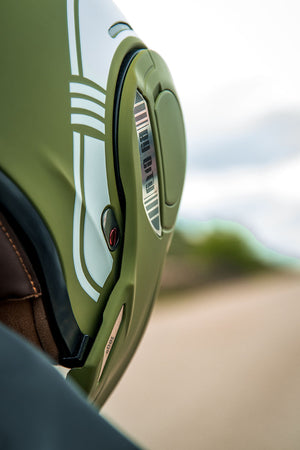 ByCity 180 Tech Full Face Flip Helmet - Green R22.06 - Salt Flats Clothing