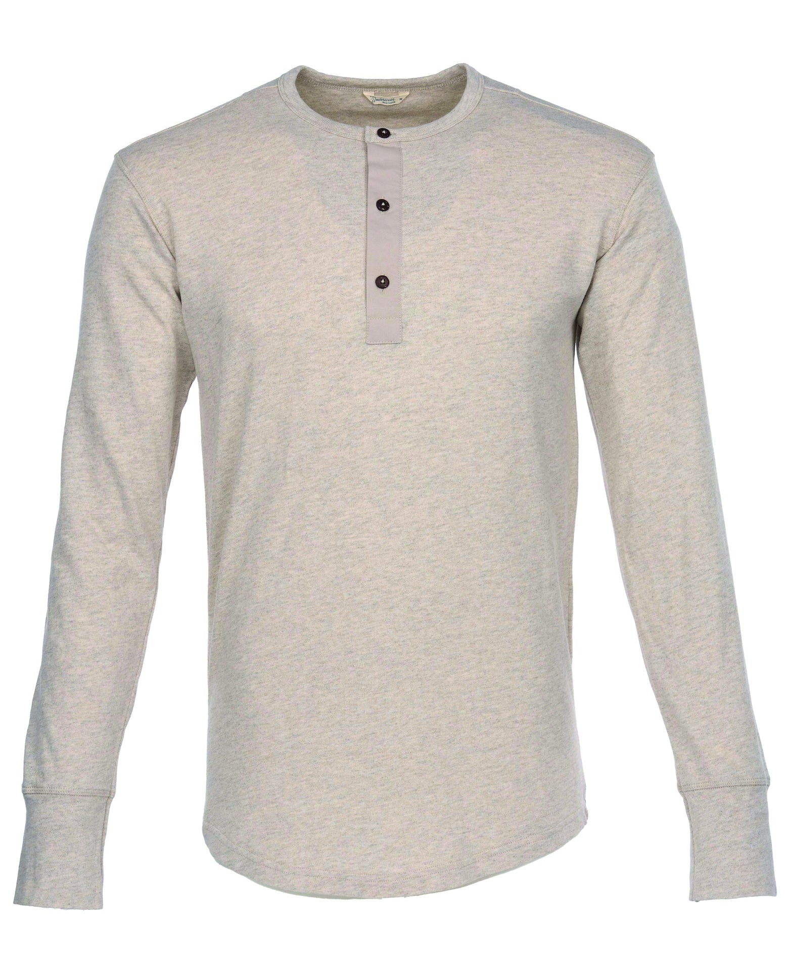 Pike Brothers 1927 Henley Shirt - Ecru Melange - Salt Flats Clothing