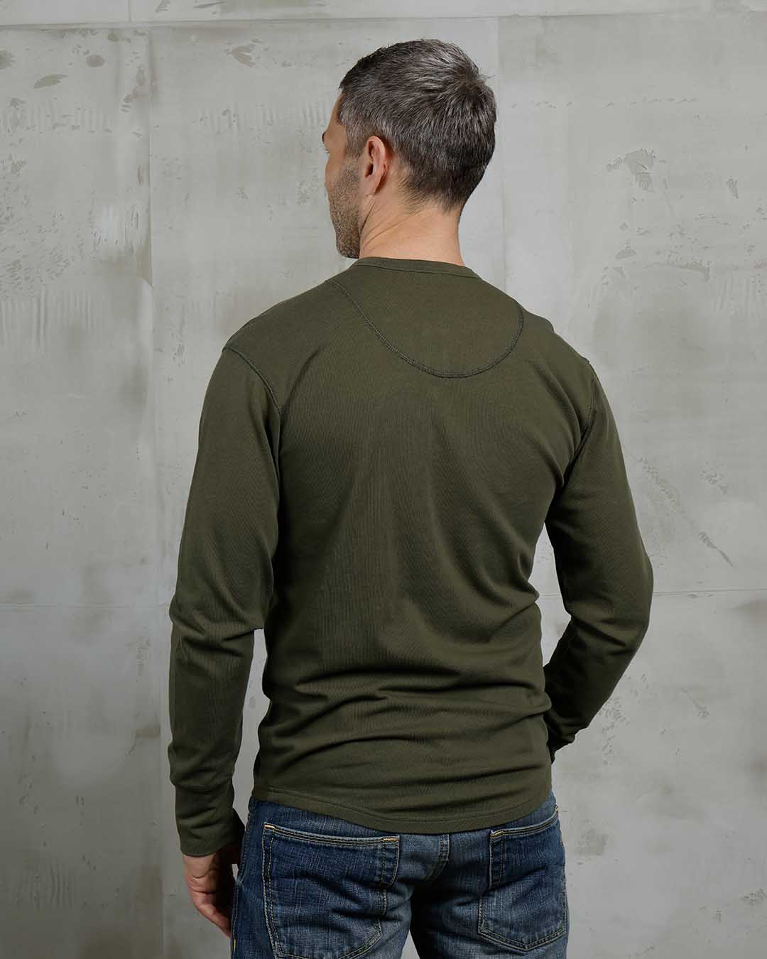 Pike Brothers 1927 Henley Shirt - Mojave Green - Salt Flats Clothing