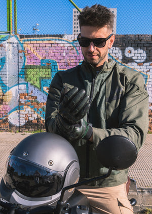 ByCity Summer Route Men's Motorcycle Jacket - Green - Salt Flats Clothing