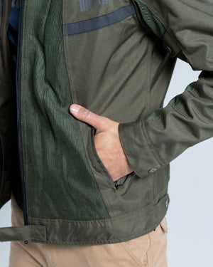 ByCity Summer Route Men's Motorcycle Jacket - Green - Salt Flats Clothing