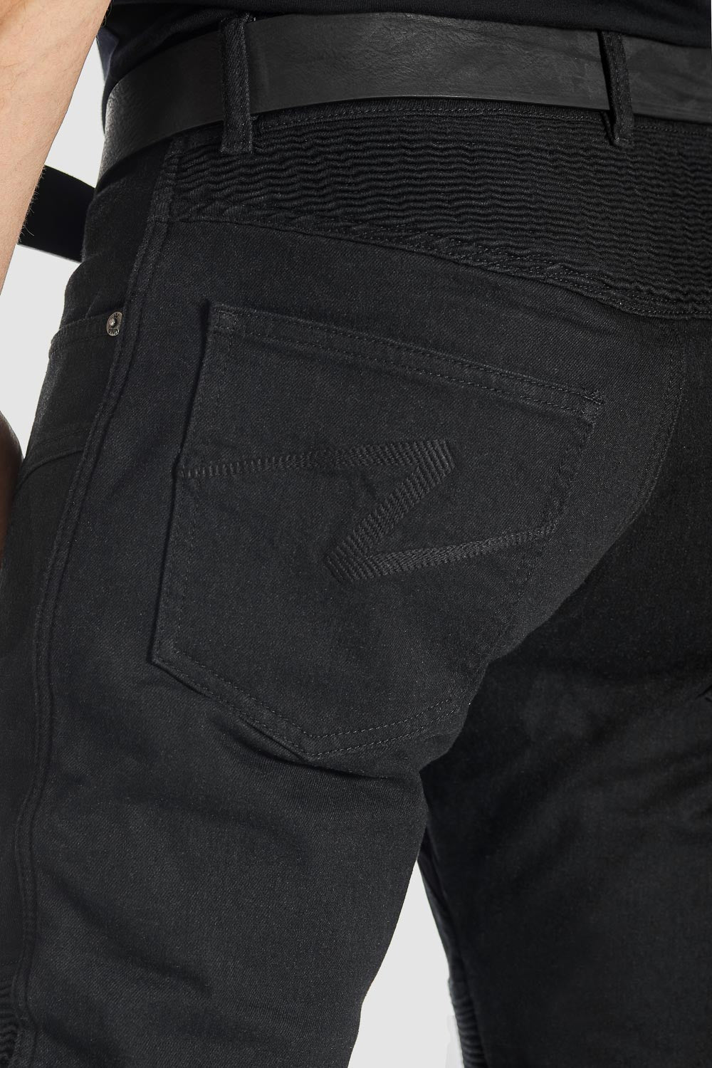 Pando Moto KarlDo Slim Men's Jean - Black - Salt Flats Clothing